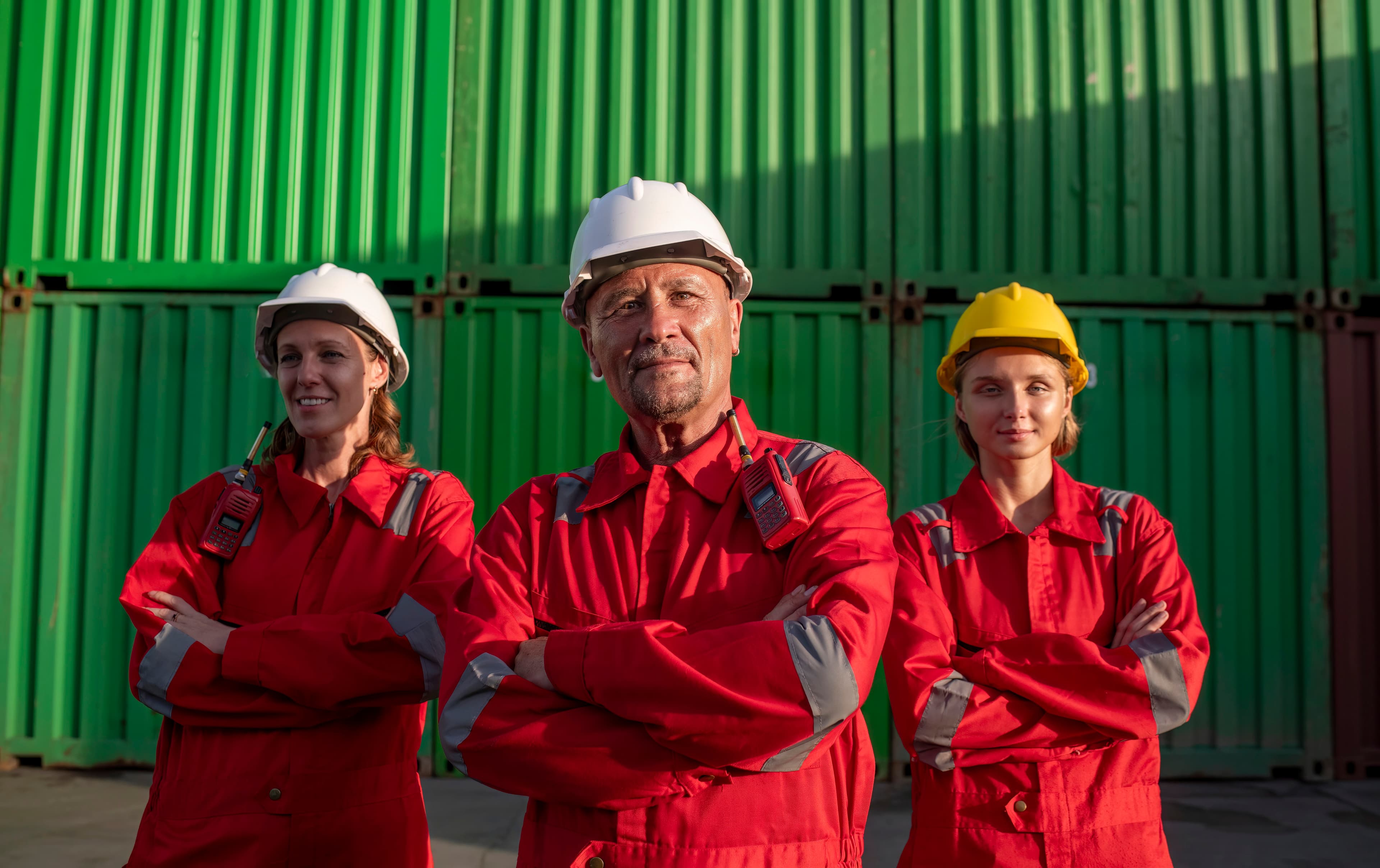 Image of team members looking at the camera